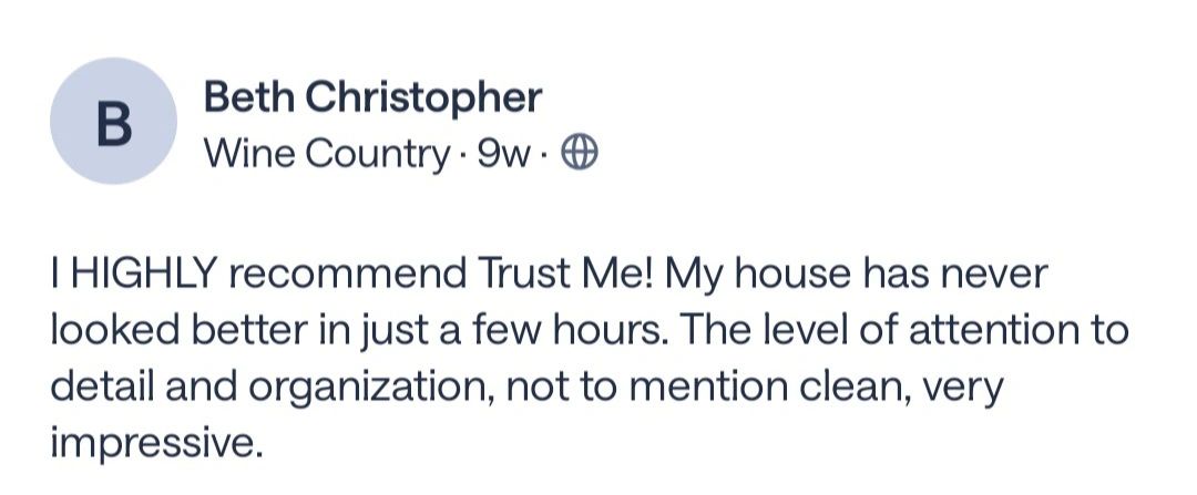 Trust me cleaners customer review 12